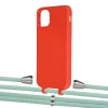 Чехол Upex Alter Eyelets for iPhone 11 Red with Aide Pistachio and Casquette Silver (UP109793)