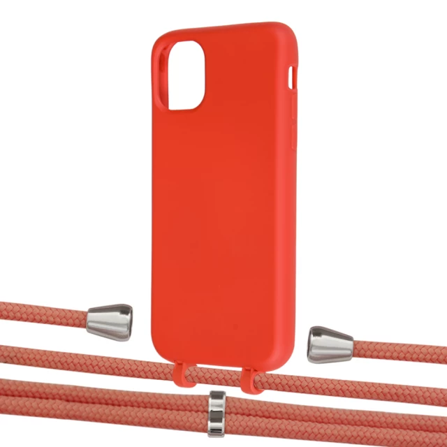 Чохол Upex Alter Eyelets for iPhone 11 Red with Aide Cantaloupe and Casquette Silver (UP109794)