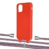 Чохол Upex Alter Eyelets for iPhone 11 Red with Aide Blue Sunset and Casquette Silver (UP109811)