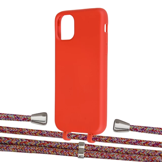 Чохол Upex Alter Eyelets for iPhone 11 Red with Aide Melanger and Casquette Silver (UP109818)