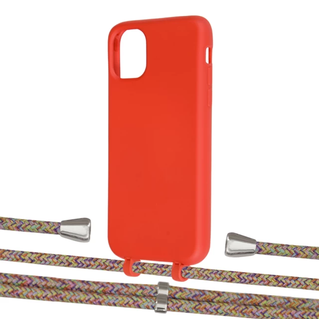 Чохол Upex Alter Eyelets for iPhone 11 Red with Aide Confondre and Casquette Silver (UP109819)