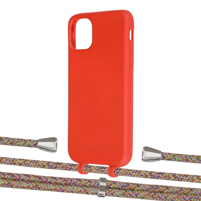 Чехол Upex Alter Eyelets for iPhone 11 Red with Aide Confondre and Casquette Silver (UP109819)