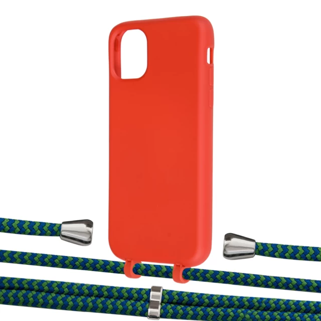 Чехол Upex Alter Eyelets for iPhone 11 Red with Aide Emeraude and Casquette Silver (UP109822)