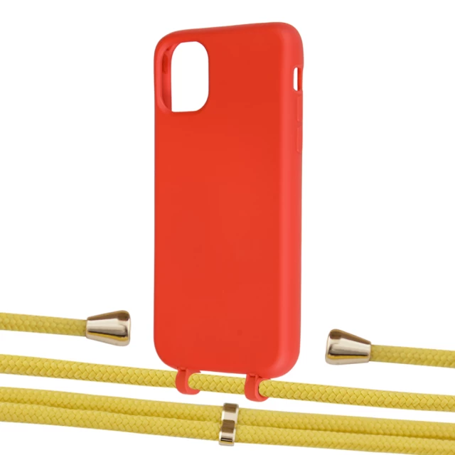 Чехол Upex Alter Eyelets for iPhone 11 Red with Aide Corn and Casquette Gold (UP109826)