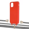 Чохол Upex Alter Eyelets for iPhone 11 Red with Aide Gray and Casquette Gold (UP109834)