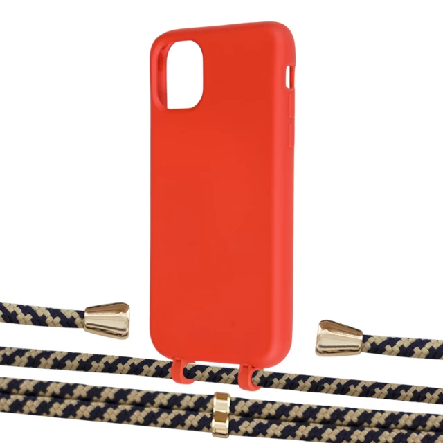 Чохол Upex Alter Eyelets for iPhone 11 Red with Aide Copper and Casquette Gold (UP109841)
