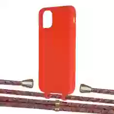 Чохол Upex Alter Eyelets for iPhone 11 Red with Aide Melanger and Casquette Gold (UP109853)