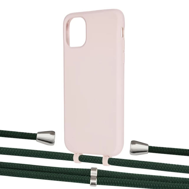 Чехол Upex Alter Eyelets for iPhone 11 Crepe with Aide Cyprus Green and Casquette Silver (UP109936)