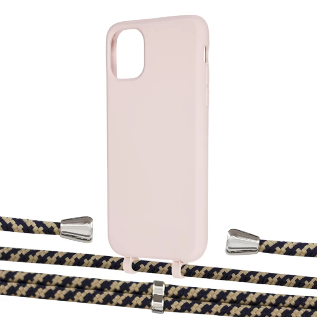 Чехол Upex Alter Eyelets for iPhone 11 Crepe with Aide Copper and Casquette Silver (UP109946)