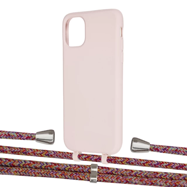 Чехол Upex Alter Eyelets for iPhone 11 Crepe with Aide Melanger and Casquette Silver (UP109958)