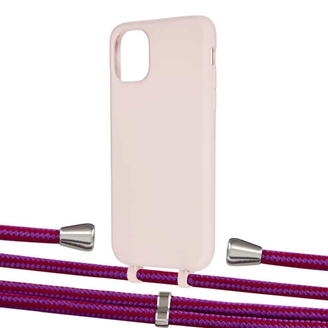 Чехол Upex Alter Eyelets for iPhone 11 Crepe with Aide Rouge Cramoisi and Casquette Silver (UP109961)