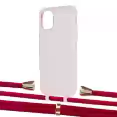 Чохол Upex Alter Eyelets for iPhone 11 Crepe with Aide Red and Casquette Gold (UP109964)