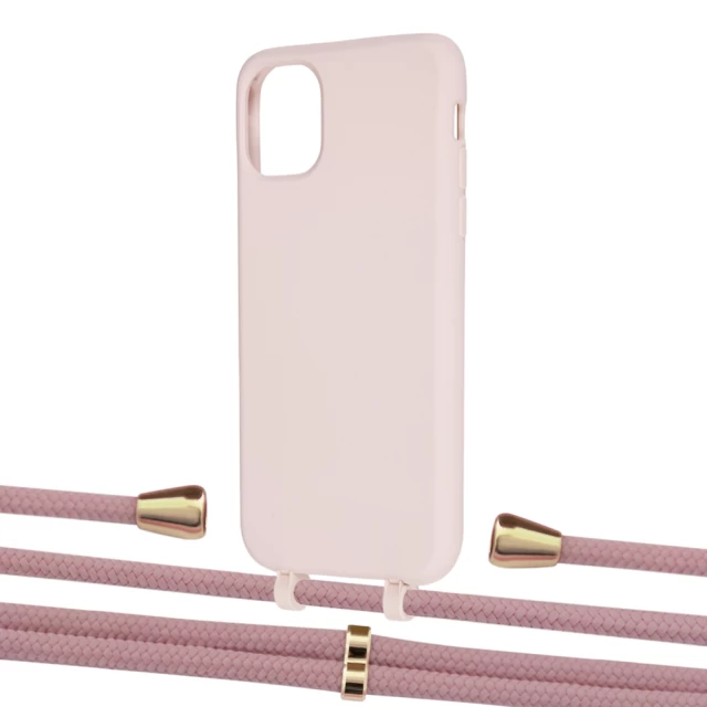 Чохол Upex Alter Eyelets for iPhone 11 Crepe with Aide Carnation and Casquette Gold (UP109973)