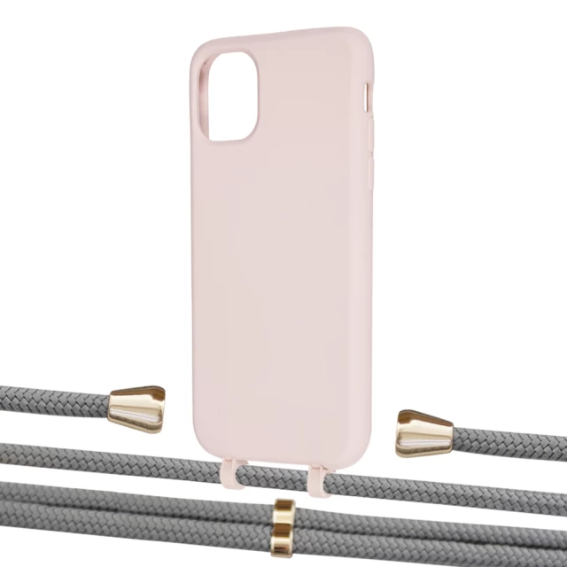 Чохол Upex Alter Eyelets for iPhone 11 Crepe with Aide Gray and Casquette Gold (UP109974)