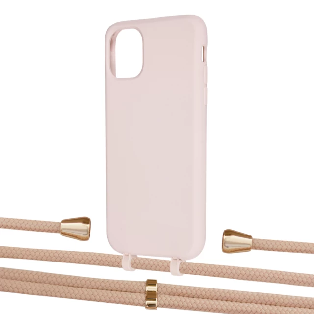 Чохол Upex Alter Eyelets for iPhone 11 Crepe with Aide Creole Pink and Casquette Gold (UP109979)