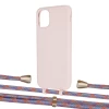 Чехол Upex Alter Eyelets for iPhone 11 Crepe with Aide Blue Sunset and Casquette Gold (UP109986)