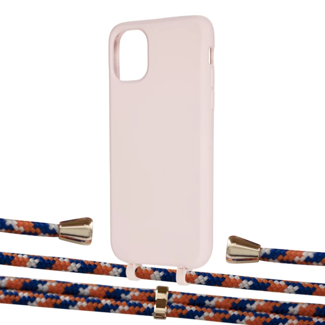 Чехол Upex Alter Eyelets for iPhone 11 Crepe with Aide Orange Azure and Casquette Gold (UP109987)