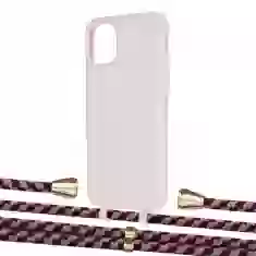 Чохол Upex Alter Eyelets for iPhone 11 Crepe with Aide Burgundy Camouflage and Casquette Gold (UP109988)