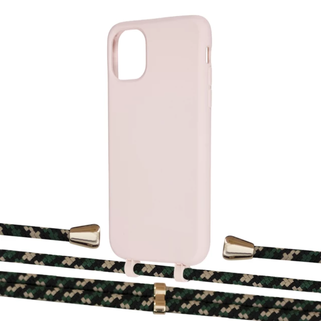 Чохол Upex Alter Eyelets for iPhone 11 Crepe with Aide Juniper Camouflage and Casquette Gold (UP109989)