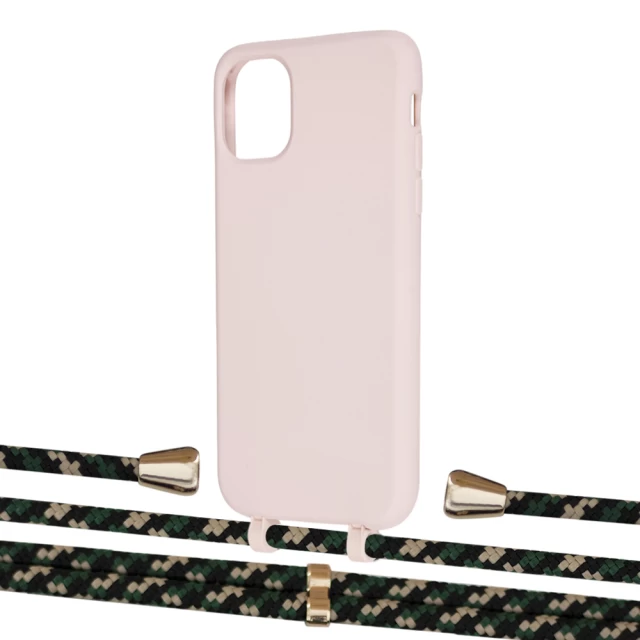 Чехол Upex Alter Eyelets for iPhone 11 Crepe with Aide Juniper Camouflage and Casquette Gold (UP109989)