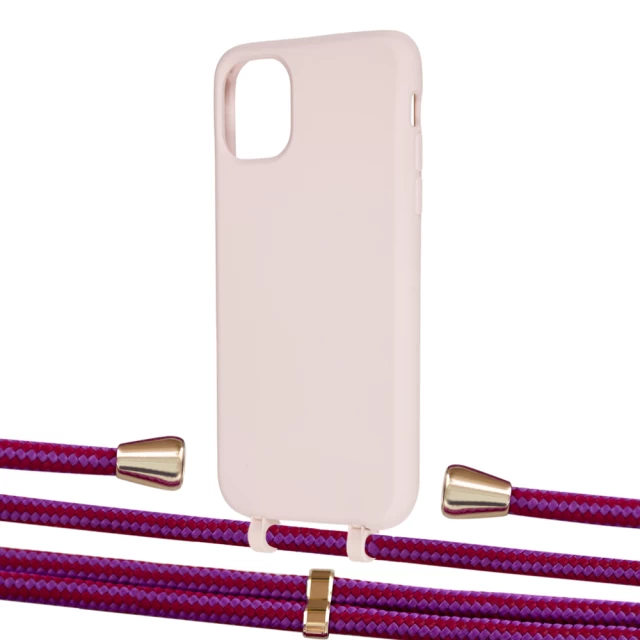 Чохол Upex Alter Eyelets for iPhone 11 Crepe with Aide Rouge Cramoisi and Casquette Gold (UP109996)