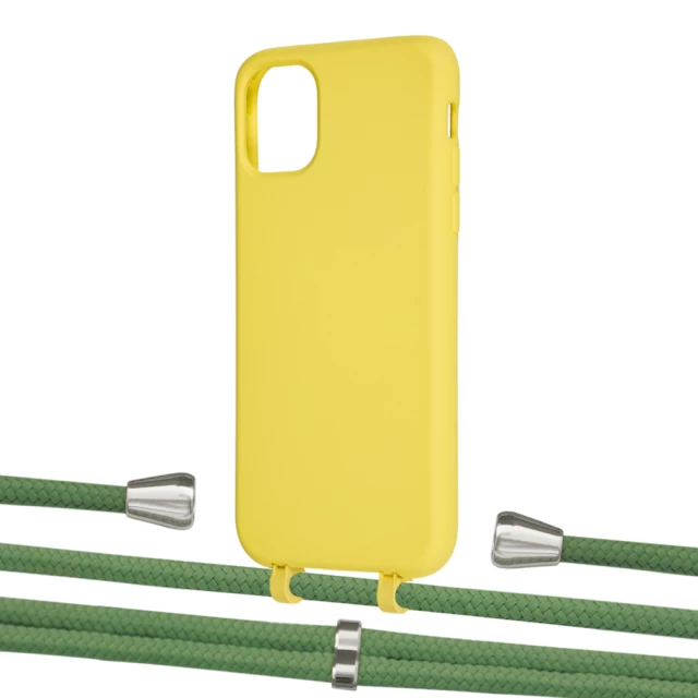 Чохол Upex Alter Eyelets for iPhone 11 Daffodil with Aide Mint and Casquette Silver (UP110077)