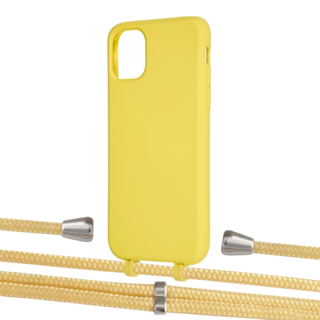 Чохол Upex Alter Eyelets for iPhone 11 Daffodil with Aide Banana and Casquette Silver (UP110085)