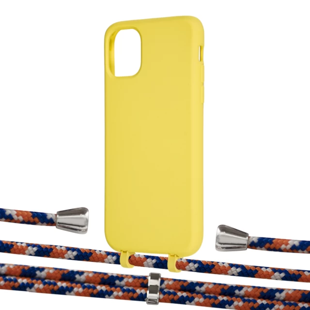 Чохол Upex Alter Eyelets for iPhone 11 Daffodil with Aide Orange Azure and Casquette Silver (UP110092)