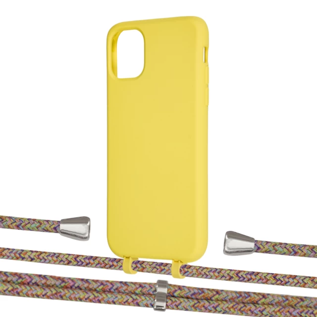 Чехол Upex Alter Eyelets for iPhone 11 Daffodil with Aide Confondre and Casquette Silver (UP110099)