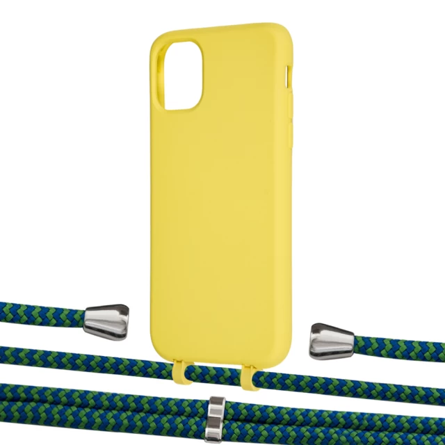 Чехол Upex Alter Eyelets for iPhone 11 Daffodil with Aide Emeraude and Casquette Silver (UP110102)