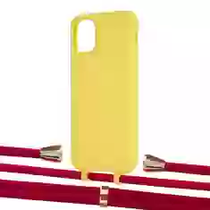 Чехол Upex Alter Eyelets for iPhone 11 Daffodil with Aide Red and Casquette Gold (UP110104)