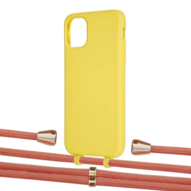 Чехол Upex Alter Eyelets for iPhone 11 Daffodil with Aide Cantaloupe and Casquette Gold (UP110109)