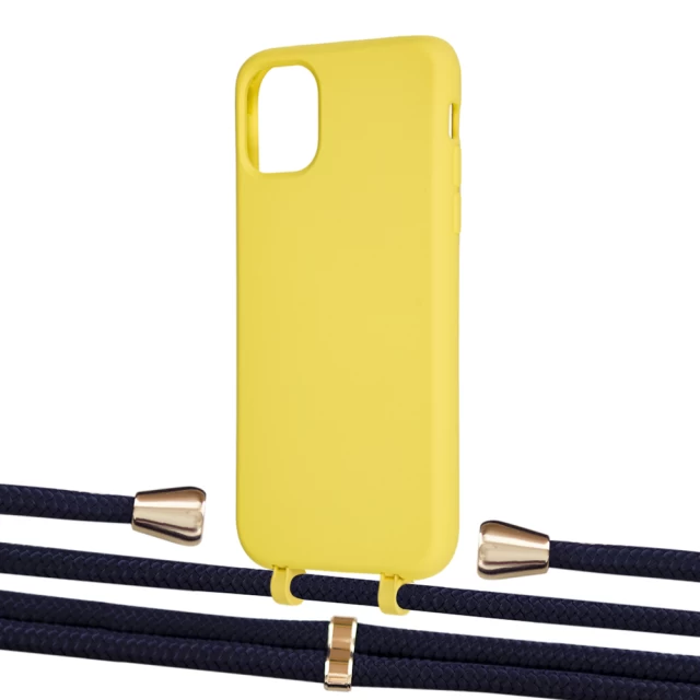 Чохол Upex Alter Eyelets for iPhone 11 Daffodil with Aide Deep Violet and Casquette Gold (UP110110)