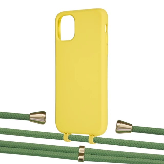 Чехол Upex Alter Eyelets for iPhone 11 Daffodil with Aide Mint and Casquette Gold (UP110112)