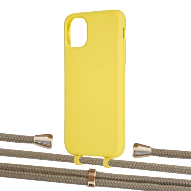 Чохол Upex Alter Eyelets for iPhone 11 Daffodil with Aide Champagne and Casquette Gold (UP110116)