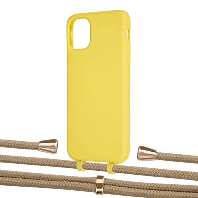 Чехол Upex Alter Eyelets for iPhone 11 Daffodil with Aide Sand and Casquette Gold (UP110117)