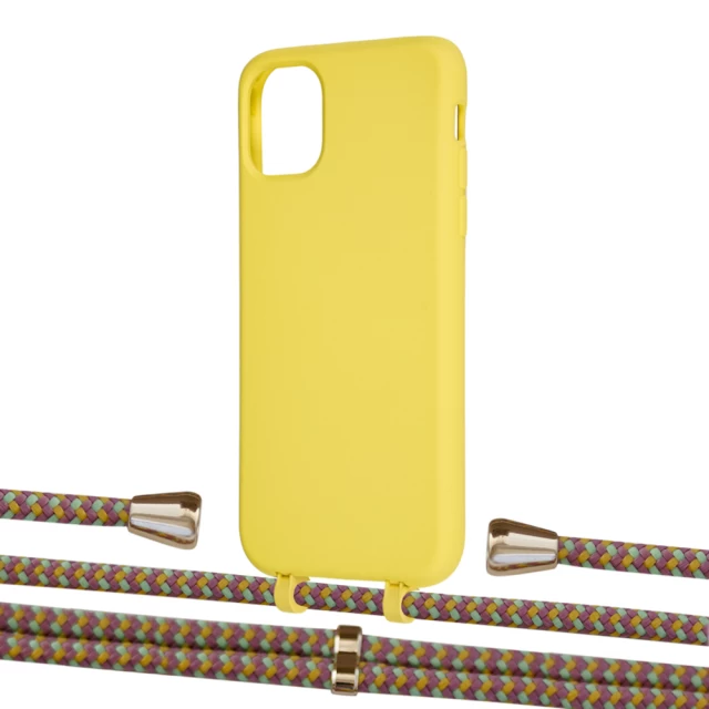 Чохол Upex Alter Eyelets for iPhone 11 Daffodil with Aide Couleur Vintage and Casquette Gold (UP110135)