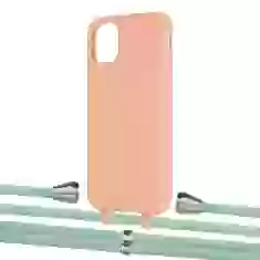 Чохол Upex Alter Eyelets for iPhone 11 Tangerine with Aide Pistachio and Casquette Silver (UP110213)