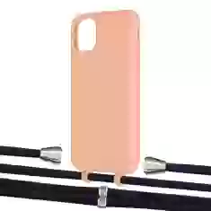 Чохол Upex Alter Eyelets for iPhone 11 Tangerine with Aide Deep Violet and Casquette Silver (UP110215)