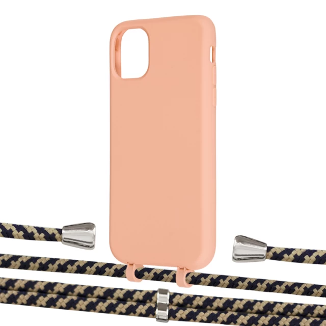Чохол Upex Alter Eyelets for iPhone 11 Tangerine with Aide Copper and Casquette Silver (UP110226)