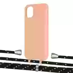 Чохол Upex Alter Eyelets for iPhone 11 Tangerine with Aide Black Dots and Casquette Silver (UP110227)