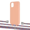 Чехол Upex Alter Eyelets for iPhone 11 Tangerine with Aide Blue Sunset and Casquette Silver (UP110231)