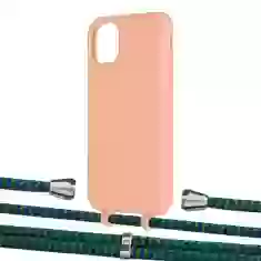 Чохол Upex Alter Eyelets for iPhone 11 Tangerine with Aide Emeraude and Casquette Silver (UP110242)