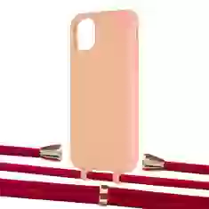 Чехол Upex Alter Eyelets for iPhone 11 Tangerine with Aide Red and Casquette Gold (UP110244)