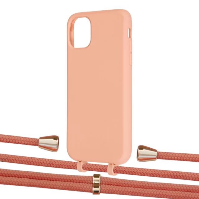 Чохол Upex Alter Eyelets for iPhone 11 Tangerine with Aide Cantaloupe and Casquette Gold (UP110249)