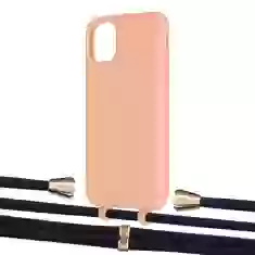 Чехол Upex Alter Eyelets for iPhone 11 Tangerine with Aide Deep Violet and Casquette Gold (UP110250)