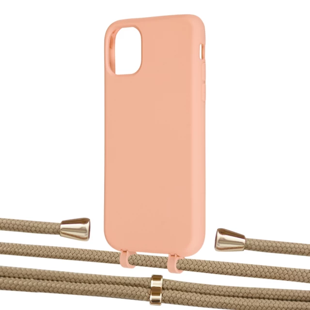 Чехол Upex Alter Eyelets for iPhone 11 Tangerine with Aide Sand and Casquette Gold (UP110257)