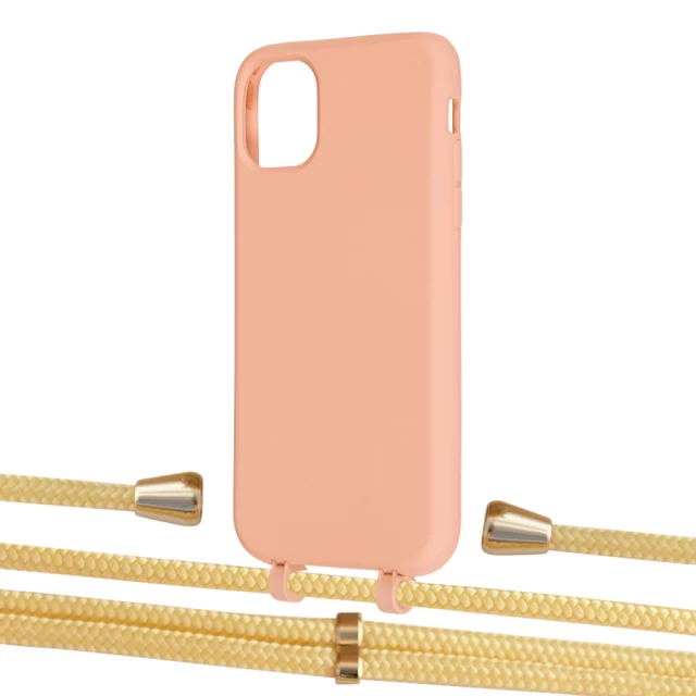 Чохол Upex Alter Eyelets for iPhone 11 Tangerine with Aide Banana and Casquette Gold (UP110260)