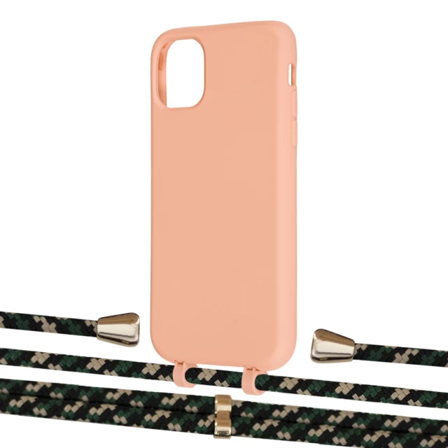 Чохол Upex Alter Eyelets for iPhone 11 Tangerine with Aide Juniper Camouflage and Casquette Gold (UP110269)