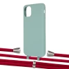 Чехол Upex Alter Eyelets for iPhone 11 Basil with Aide Red and Casquette Silver (UP110349)